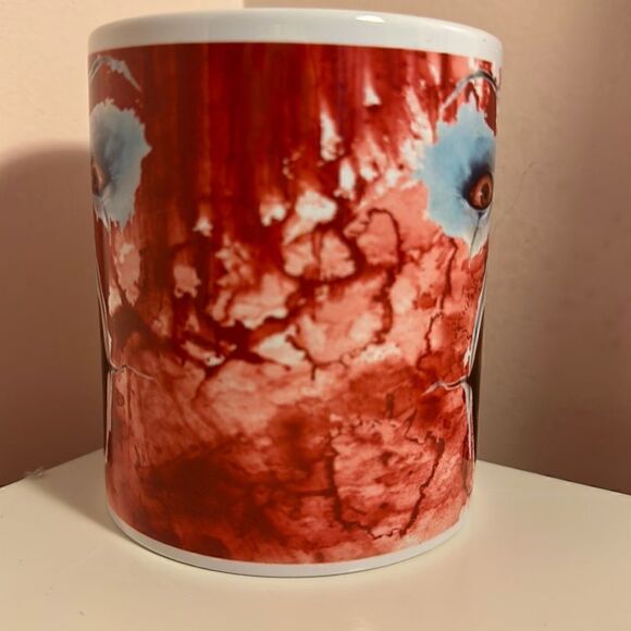 Scary Mug Handmade Horror Pennywise Clown It Bloody Ceramic Halloween - Picture 3 of 9